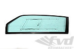 Türscheibe mit schwarzem Rand- Grün - Macrolon 911/964/993 Links, Schiebefenster