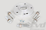 Wheel Spacer  992 Carrera/ Turbo - 18 mm - Hub Centric - Anodized with Bolts - Silver - Sold Individ