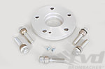 Wheel Spacer  992 Carrera/ Turbo - 18 mm - Hub Centric - Anodized with Bolts - Silver - Sold Individ