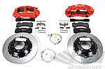 Brembo GT Sport Brake System - Front - 6 Piston - Slotted / Type 1 - 355 x 32 mm - Red Caliper