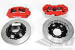Brembo GT Sport Brake System - Front - 6 Piston - Slotted / Type 1 - 355 x 32 mm - Red Caliper