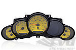 Instrument Face Set 991.1 GT3 - Racing Yellow - PDK - MPH - With Logo