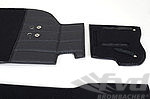 Carpet Set 964 C2 + C4 / 965 - Complete - Black - Feintuft Velour - for Partial Leather Interior