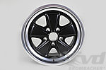 Classic-Design Wheel - 8x17 ET42 Black + Polished Lip