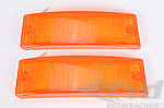 Jeu cabochons clignotants AV (2 pièces) orange 911/930 74-89