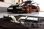 Center Muffler Bypass 997 GT3/RS "Brombacher " Stainless Steel,  without Tips