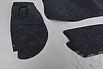 Trunk Carpet Set 911 / 930  1987-89 - Perlon Felt - Grey / Black - With Intensive Headlight Washer