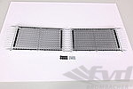 Ventilation grille ( 2-piece ) for rear deck lid - Chrome 1965-68