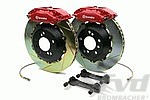 Sport Brake System - REAR - BREMBO GT - 4 Piston - Slotted - 345x28mm - Check for PCCB - Caliper Red
