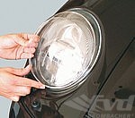 Headlight Covers Set with Holder 911 / 964 - Clear