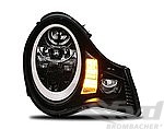 Head Light Set 996 Turbo / 996 GT2 / 996 GT3 - Black - 991.2 Style LED DRL - For Litronic Lights