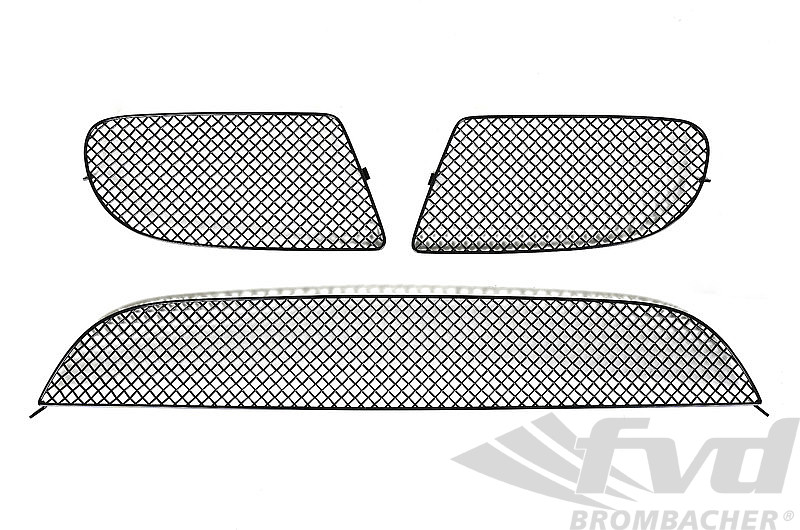 Front Bumper Grill Set 997.1 GT3/GT3 RS/ Cup - Complete - Black