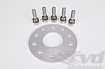Wheel Spacer 718 / 982 / 992 - 7mm - Silver - Anodized with Bolts - Sold individually