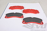 Racing Brake Pad Set - PAGID - RST1 - RED - FRONT - Steel Brakes - 16.6 mm - 4924 RST 1