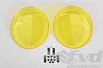 Headlight Cover Set with Holder 911 / 964 - Yellow