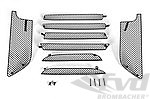 Front Bumper Grill Set 991.2 Turbo / Turbo S - Complete - Black - With Adaptive Cruise Control (ACC)