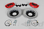 Sport Brake System - FRONT - BREMBO GT - 4 Piston - Drilled - 355 x 32 mm, Caliper red