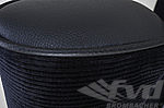 Siège RS classic avec appui-tête - tissu côtelé noir à l'intérieur, cuir noir à l'extérieur