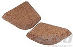 Seat upholstery set (left+right), Natural Fibers 356A/ B/ C Coupe 1950-65