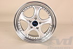 Wheel - RH - AL Cup - 3 piece - 8,5x19 ET46 - Silver highgloss polished