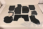 Teppichsatz komplett Targa 911 E (73) schwarz Zellstoff-Velour - Schalter - Rechtslenker