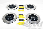 991 GT3RS/GT2RS - 410/390mm PFC Steel Rotor Cup conversion incl. Pagid Yellow