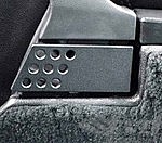 Door Handle Set (2 pieces) - Aluminium perforated Black - 911/912/930/964 1974-94