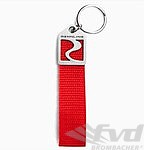 Porte-clé "Dragonne ouverture de porte RS" - nylon rouge