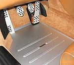 Plaque de sol gris argent coté conducteur - 996 / 986 Boxster