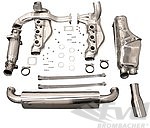 Sport Silencer Set Complete with single tailpipe - Cat-Bypass (W/O TÜV) - Stainless Steel - 964 C2/4