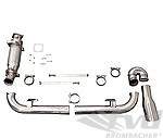 Race Silencer Set w/ single tailpipe - G-Pipe & side exhaust bypass/Cat bypass - W/O heat exchanger