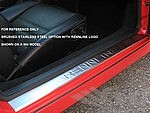 Jeu entées de porte - inox couleur noire - logo "Rennline" - 911/912/964/993