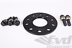 Wheel Spacer - 5 mm - Anodized with Bolts - Black - Sold individually - 982 GTS/GT4 / 992