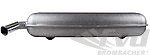 Steel Muffler with polished Ø57 mm wrinkled chromed flat tail pipe 911/ 901 1966-67