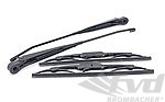 Wiper blade Kit 911/ 912/ 964 1965-94 " Black Stainless steel set, 2 x wiper arm + 2 x wiper blade"
