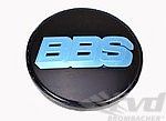 Capuchon de jante BBS noir/logo argent Ø 70,6mm