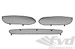 Jeu grilles pour bouclier AV 987.2 S Boxster Tiptronic - Complete - Noir