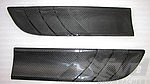 Side Blade Set - Rear Doors (left + right) - Varnished Carbon - 95B.1 2016-/ 95B.2 Macan