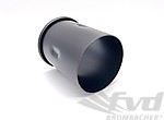 Exhaust Tip 911 1965-89 - Round - Rolled Edge - Black - Fits 60 mm (2.3 inch) Pipe