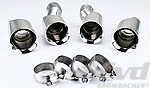 Quad Round Exhaust Tips Panamera S / 4S - Brombacher Edition - 4" (100 mm) Round