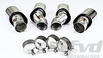 Quad Round Exhaust Tips Panamera S / 4S - Brombacher Edition - 4" (100 mm) Round