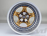 Wheel - RH - Speedline Style - 8 x 18 ET 52 - 3 Piece - Gold