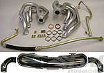 Free Flow Exhaust 911 74-89 - Sport - Without Heat - Dual Outlet - ø 84 mm Tips - Not US SC 80-83