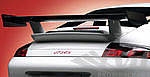 996 GT3 RS Rear Spoiler Wing Blade with End Plates - Polished Carbon - Adjustable