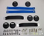 RS Door Handle + Pull Kit 911 / 930 / 964 / 993 - Black Leather Handles + Maritime Blue Door Pulls