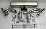 Brombacher Exhaust System 997.1 GT3 - Sound Version - Titanium - 100 Cell Cats - 2x90 mm Tips
