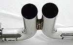 Center Muffler Bypass 997 GT3/RS "Brombacher " Stainless Steel,  with Tips
