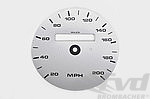 gauge faces silver  965/993 Turbo Speedometer MPH +