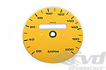 gauge faces yellow   965/993 Turbo Speedometer MPH +