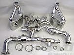 Exhaust System 993 Turbo / GT2 - CLUBSPORT / STREET - 200 Cell Catalytics - With Heat - For OEM Tips